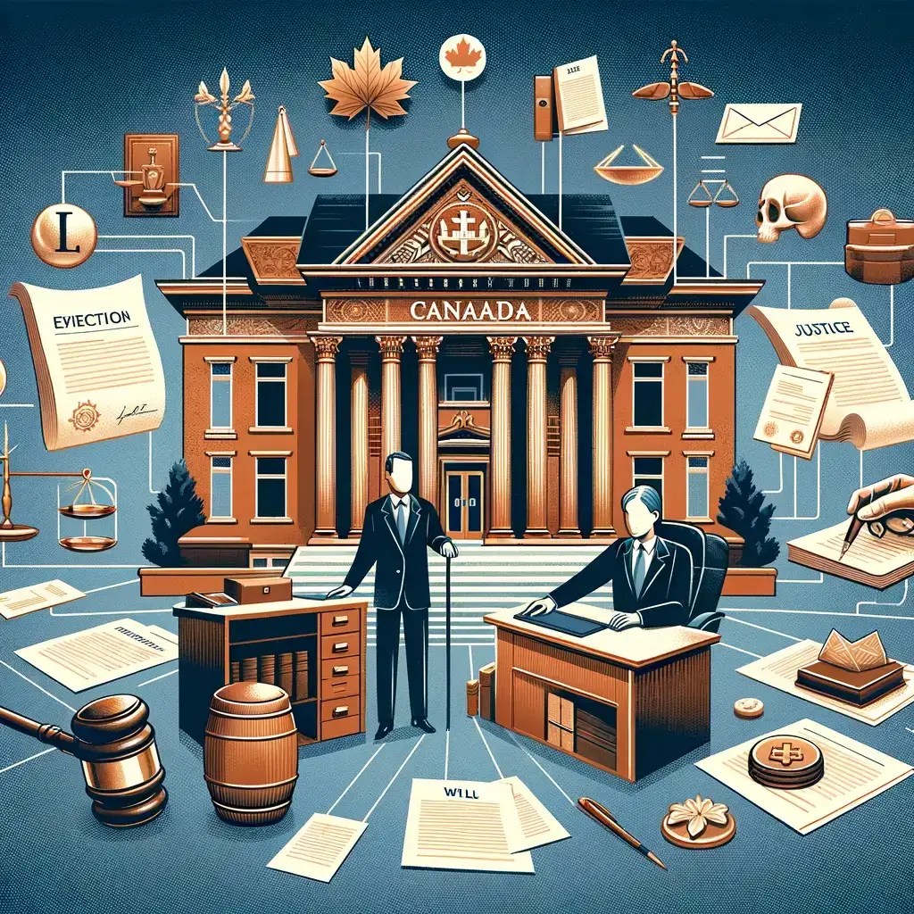 Understanding Probate In Canada: Everything You Need To Know 3 Dall·e 2024 01 21 12.52.47 An Illustration Depicting The Probate Process In The Canadian Legal System Focusing On Estate Administration And Legal Procedures. The Image Should F B