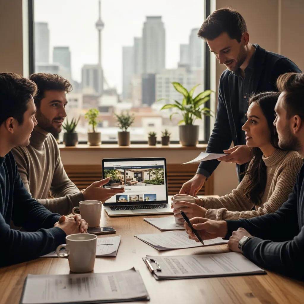 Title Insurance Costs In Toronto: A Practical Guide To Pricing, Coverage And Legal Support 19 Group Discussing Title Insurance In A Cozy Office Setting 83321A1A E0Bc 4B5E Bf1B 3Fa48E93765F