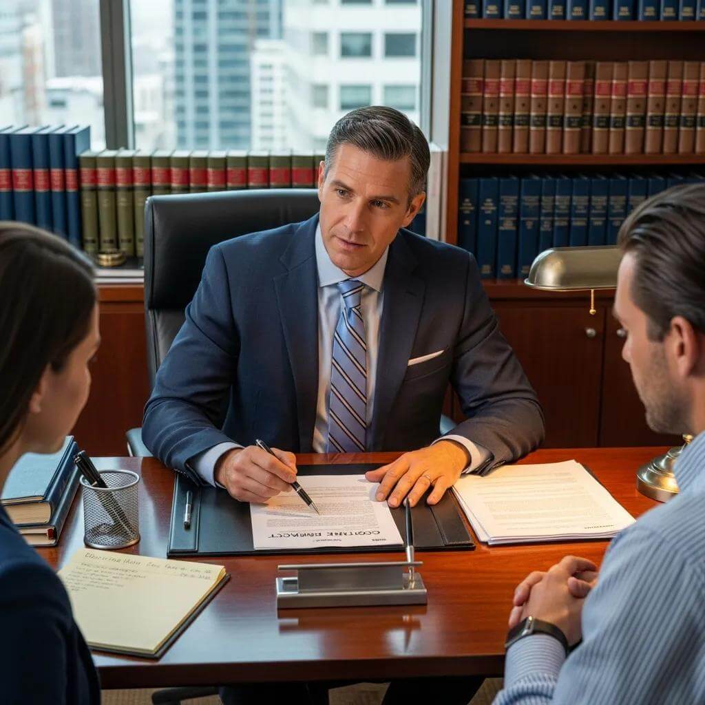 Do You Need A Lawyer When Buying A Home In Toronto? 2 Do You Need A Lawyer When Buying A Home In Toronto? 1 Real Estate Lawyer Reviewing Contract With Client 3Fbc4A10 Bccb 4F2B 945E Bb956468582C