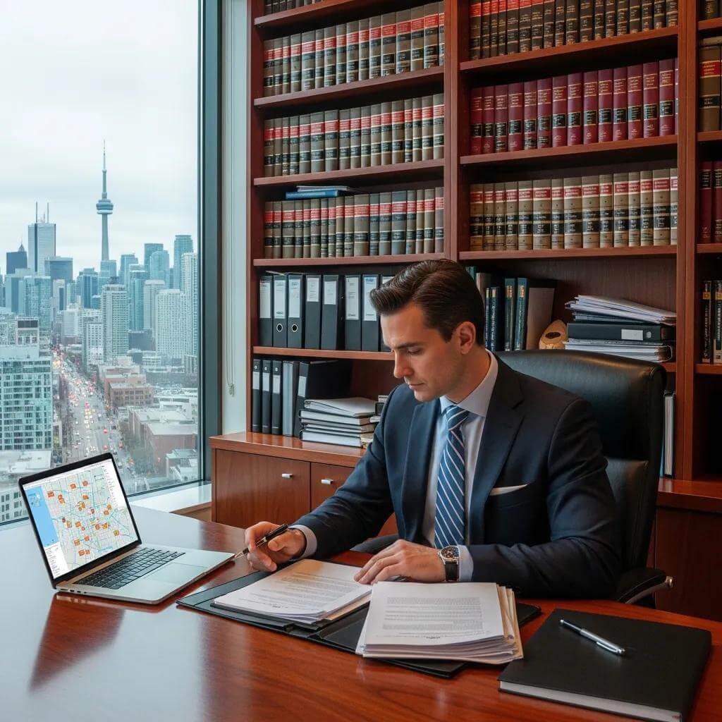 What Do Commercial Real Estate Lawyers Do: Comprehensive Guide To Legal Services In Toronto 17 Commercial Real Estate Lawyer Reviewing Legal Documents In An Office With A City View Fc660E74 3F5F 4A9D Be08 61Ac52A0E560