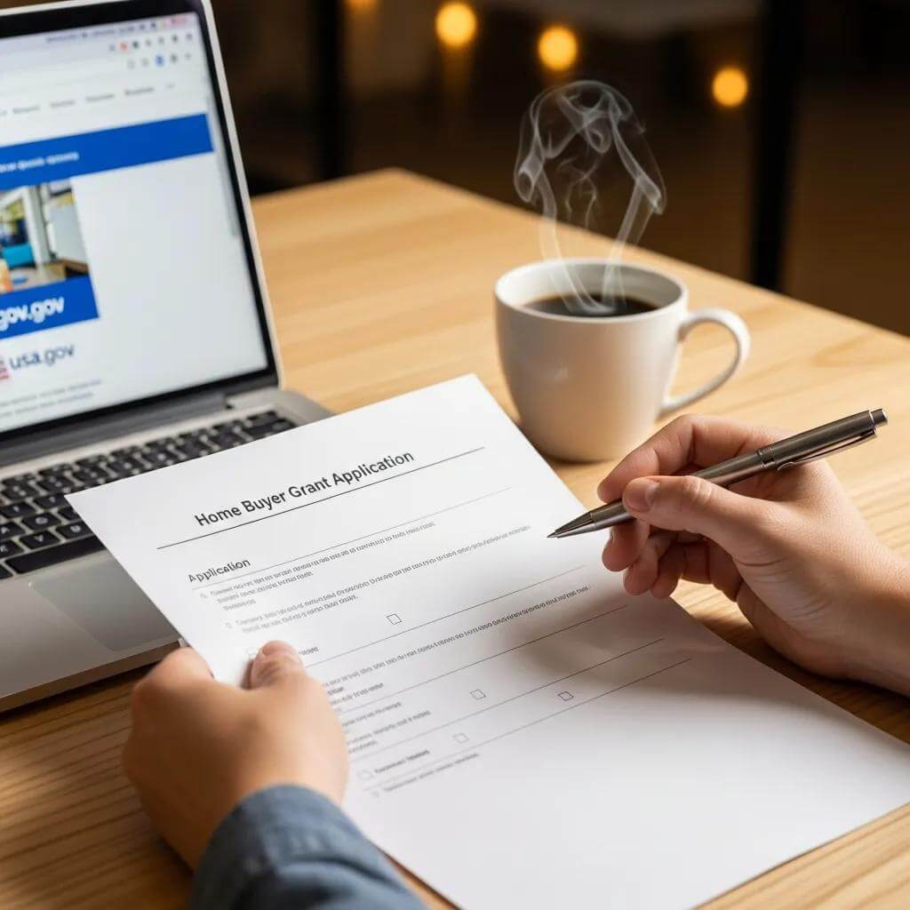 How To Buy A House In Ontario With Low Income: Affordable Housing And Legal Guidance 2 How To Buy A House In Ontario With Low Income: Affordable Housing And Legal Guidance 1 Hands Holding A Home Buyer Grant Application With A Laptop In The Background 610A3C8B 4754 4Eca 8C6E Efa4B2E5Bfd4