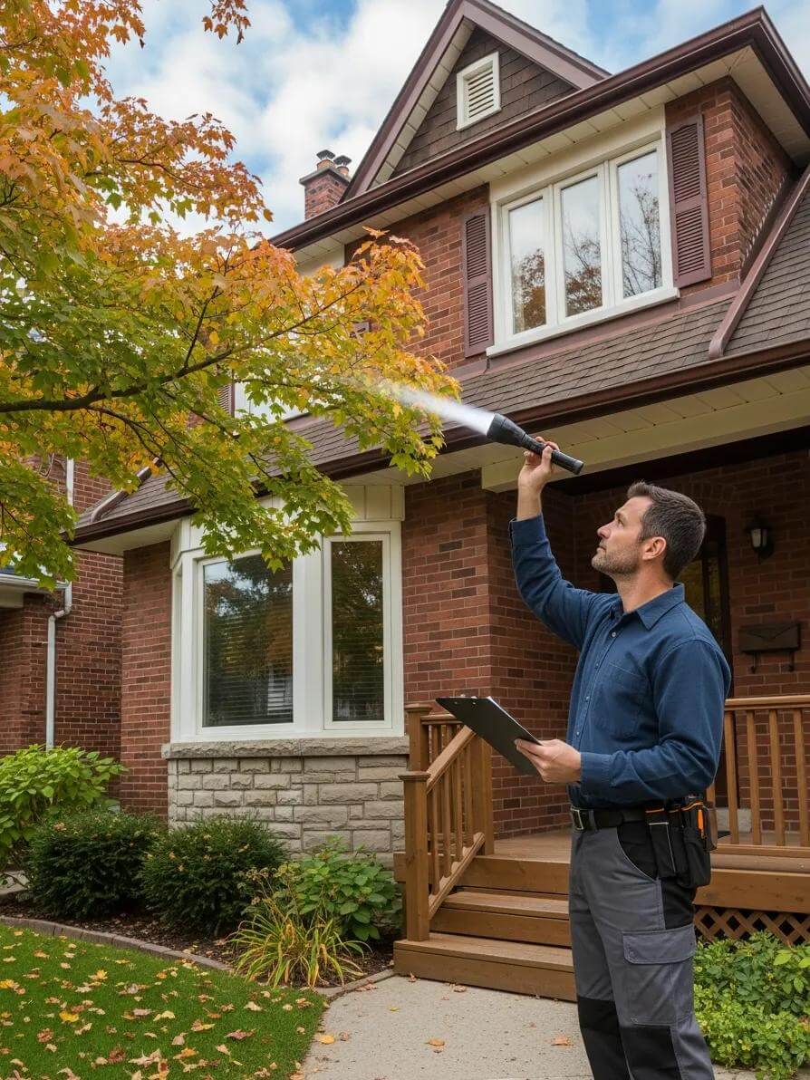 Home Inspection Checklist: What To Look For During A Home Inspection In Toronto 16 Home Inspector Examining A Residential Property In Toronto With Tools Emphasizing The Importance Of Home Inspections 22Bef399 2Fe9 49Aa 819F 22E6654E1Ff7