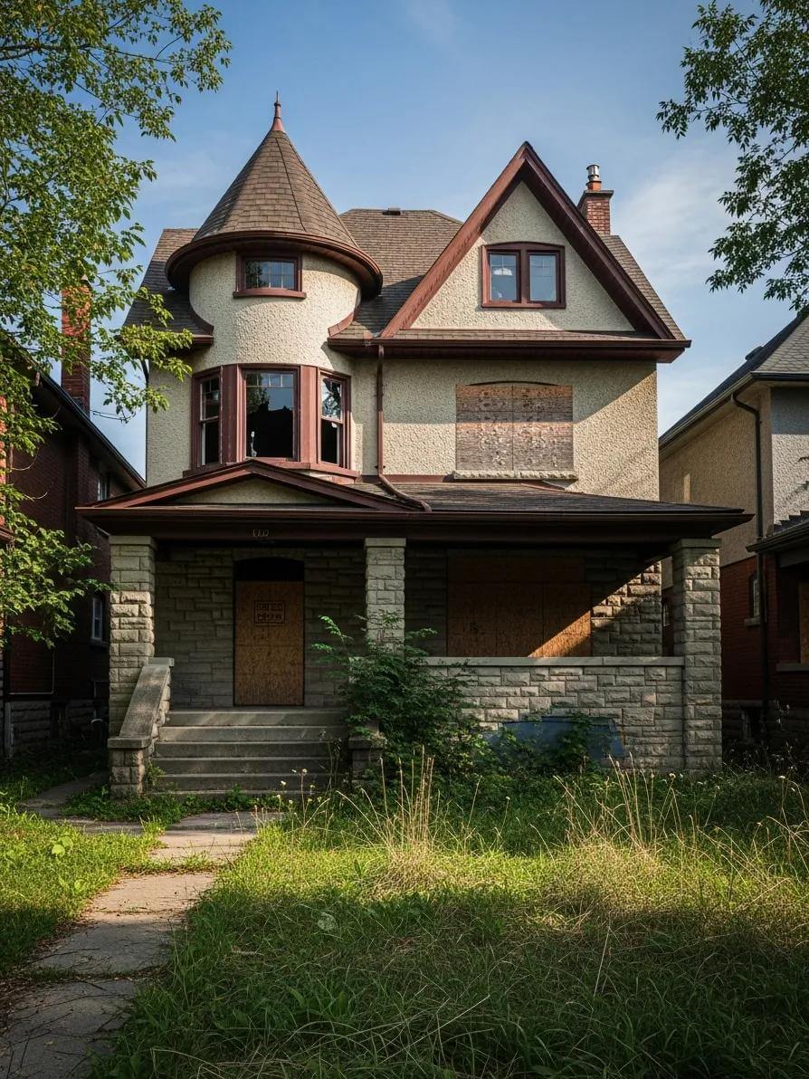 How To Buy An Abandoned House In Toronto: Complete Legal Process And Ownership Guide 11 Abandoned House In Toronto With Overgrown Vegetation And Boarded Windows Representing Real Estate Opportunities 34881419 2020 4B46 A8B5 639943Df826C