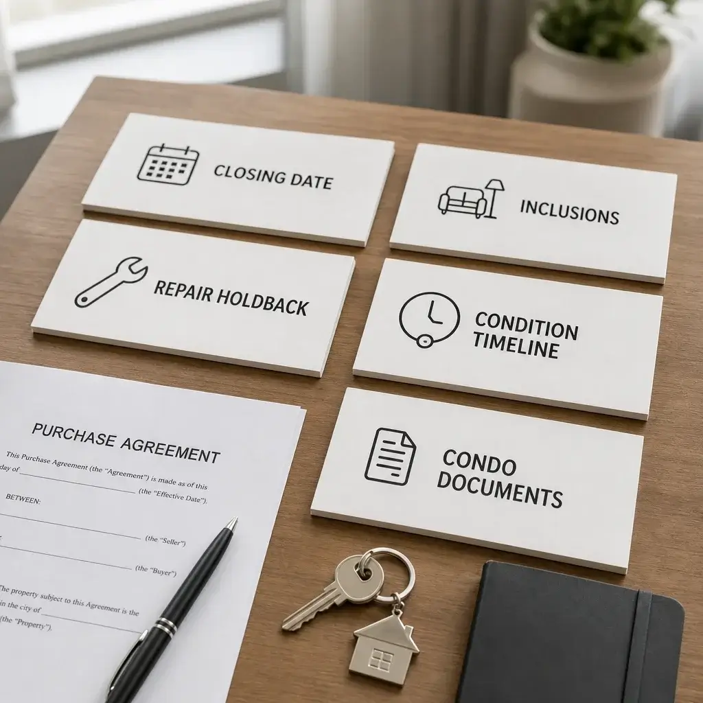 Negotiating Tips For Buying A House In Ontario: Price, Terms &Amp; Offer Strategy 5 Table Showing Common Non-Price Negotiation Items In A House Deal.