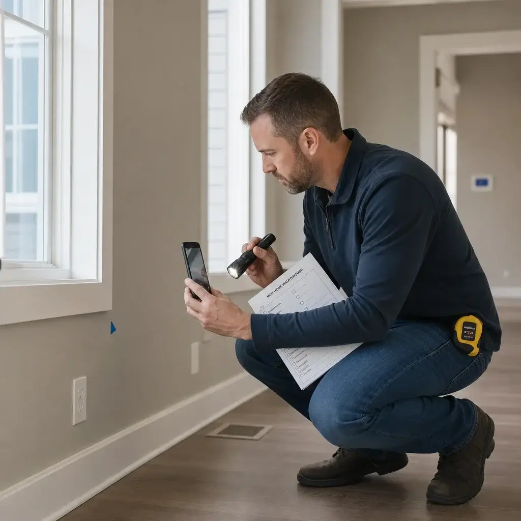 Buying A New Build Home In Ontario: Checklist 7 Buyer Doing A Pre-Delivery Inspection In A New Home.
