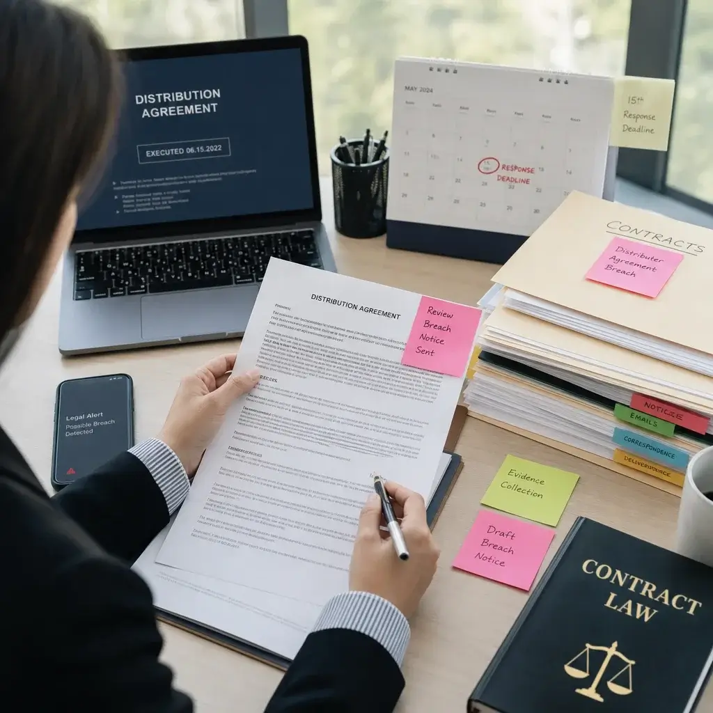 Breach Of Real Estate Contract In Ontario: Buyer, Seller, Deposit &Amp; Remedies 5 A Person Organizing Contracts And Deadlines After A Suspected Breach.