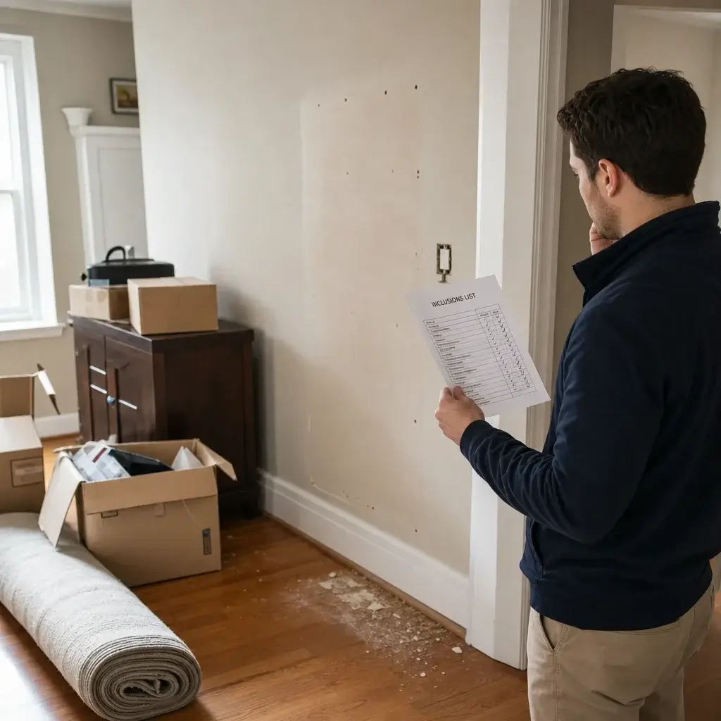 Final Walk Through Before Settlement In Ontario: Checklist + What To Do If You Find Problems 7 Left-Behind Items And A Missing Inclusion Being Compared Against The Contract.