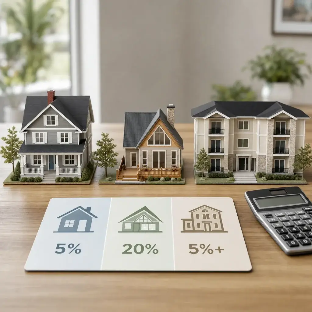 Tabletop Comparison Of Down Payment Scenarios For Different Second-Home Use Cases.
