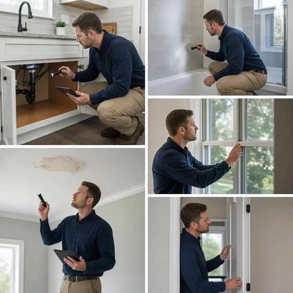Home Inspection Checklist Ontario Buyers Can Use Before Purchase 5 A Room-By-Room Interior Inspection Focusing On Kitchen And Bathroom Details.